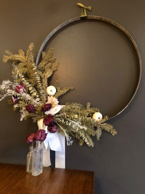 DIY Wine Barrel Hoop Wreath Event December 8th and 22nd